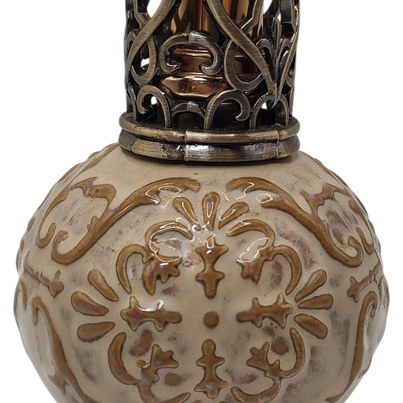 Vintage Clay Fragrance Diffuser Lamp Scroll Design Brown Five Pieces‎ Six in - Picture 1 of 6